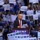 Republican presidential candidate, Donald Trump speaks at a campaign rally Monday, April 25, 2016, in Wilkes-Barre, Pa. (AP Photo/Mel Evans)